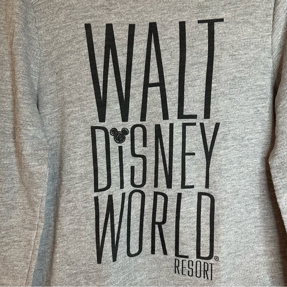 Disney Parks Sweatshirt Walt Disney World Resort Women M Gray Mickey Mouse Ears - Picture 3 of 9